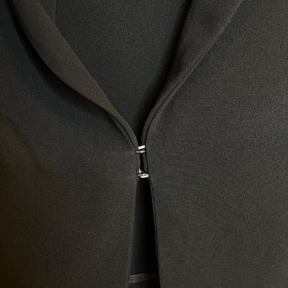 Rag & Bone Black Perforated Leather Sleeve Blazer, 8 - Picture 7 of 11